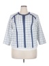 Studio One 100% Polyester Blue 3/4 Sleeve Blouse Size 20 - photo 1