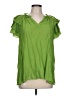 Unbranded Green Short Sleeve Blouse Size L (estimated) - photo 1