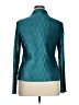 Truself 100% Polyester Metallic Teal Long Sleeve Blouse Size XL - photo 2