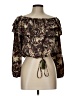 Sage 100% Polyester Brown 3/4 Sleeve Blouse Size L - photo 1