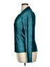 Truself 100% Polyester Metallic Teal Long Sleeve Blouse Size XL - photo 5