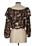 Sage 100% Polyester Brown 3/4 Sleeve Blouse Size L - photo 2