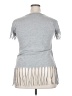 ON FIRE 100% Cotton Gray Short Sleeve Top Size 2X - photo 2