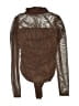 AvidLove Brown Long Sleeve Blouse Size M - photo 1