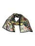 Unbranded Stars Floral Black Yellow Scarf One size - photo 1