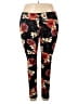 Bobbie Brooks Floral Black Leggings Size 2X - photo 1