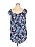 Rip Curl Blue Short Sleeve Blouse Size L - photo 1