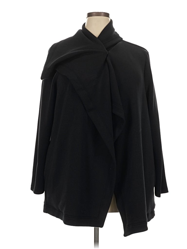 Pre-owned Spanx Coat In Black