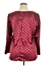 ModCloth Polka Dots Pink Burgundy 3/4 Sleeve Top Size XL - photo 2