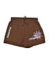Shein 100% Polyester Stars Brown Athletic Shorts Size 2 - photo 1