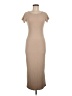 LUYAA Solid Tan Casual Dress Size M - photo 1