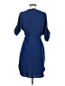 Yessica 100% Polyester Solid Blue Casual Dress Size EU 34 / US 4 - photo 2