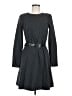 MICHAEL Michael Kors Chevron-herringbone Black Casual Dress Size 8 - photo 1