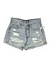 Aeropostale 100% Cotton Blue Denim Shorts Size 00 - photo 1