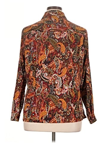 NY Collection Long Sleeve Blouse (view 2)