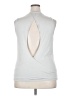 Fabletics 100% Cotton Silver Sleeveless T-Shirt Size XXL - photo 2