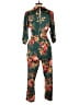 Zara Basic Floral Green Jumpsuit Size M - photo 2