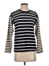 Zara 100% Cotton Stripes Blue Pullover Sweater Size S - photo 1