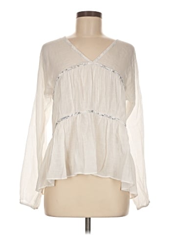 Hem & Thread Long Sleeve Blouse (view 1)