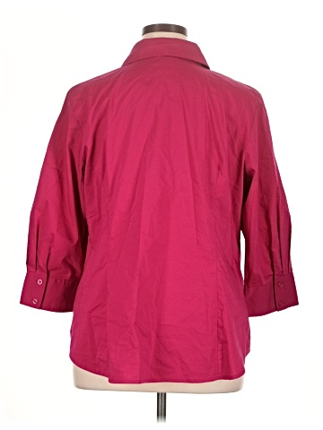 Worthington 3/4 Sleeve Button-Down Shirt (view 2)