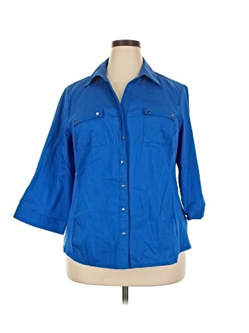 Zac & Rachel 3/4 Sleeve Button-Down Shirt (view 1)
