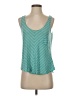 ALTERNATIVE 100% Linen Teal Sleeveless Top Size S - photo 1