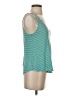 ALTERNATIVE 100% Linen Teal Sleeveless Top Size S - photo 4