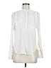 H&M 100% Viscose Ivory Long Sleeve Blouse Size 6 - photo 1