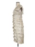 Cache Gold Ivory Cocktail Dress Size 4 - photo 5