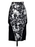 Bebe Graphic Black Casual Skirt Size 00 - photo 1