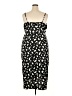 Old Navy 100% Polyester Animal Print Black Cocktail Dress Size XXL - photo 2