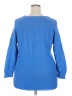 NY Collection 100% Cotton Blue Pullover Sweater Size 2X - photo 2