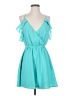 Bebe Solid Teal Cocktail Dress Size S - photo 1