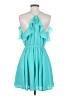 Bebe Solid Teal Cocktail Dress Size S - photo 2
