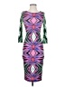 Bebe Graphic Purple Cocktail Dress Size XXS - photo 1