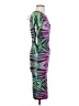 Bebe Graphic Purple Cocktail Dress Size XXS - photo 4