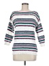 American Living Stripes White Pullover Sweater Size M - photo 1