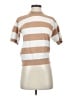 Ann Taylor Stripes Tan Short Sleeve Top Size S - photo 1