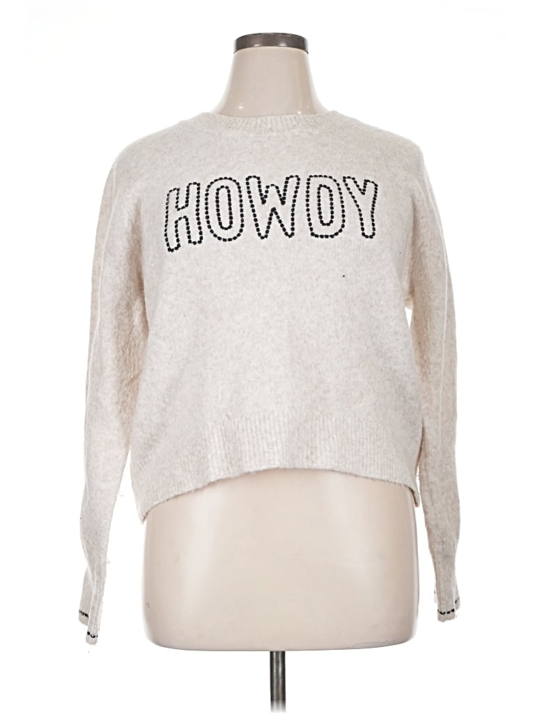Pre-owned Assorted Brands Pullover Sweater In Ivory