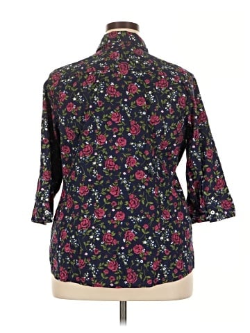 Chadwicks 3/4 Sleeve Button-Down Shirt (view 2)