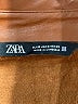 Zara Solid Brown Long Sleeve Button-Down Shirt Size S - photo 7