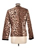 Chico's 100% Cotton Animal Print Brown Jacket Size Lg (2) - photo 2