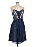 Ryu Stars Blue Cocktail Dress Size L - photo 1