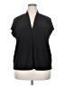Buffalo by David Bitton 100% Polyester Black Short Sleeve Blouse Size XXL - photo 1
