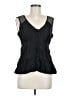 Nanette Lepore 100% Silk Black Sleeveless Silk Top Size 8 - photo 1