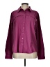Pacific Trail 100% Polyester Solid Burgundy Long Sleeve Blouse Size L - photo 1