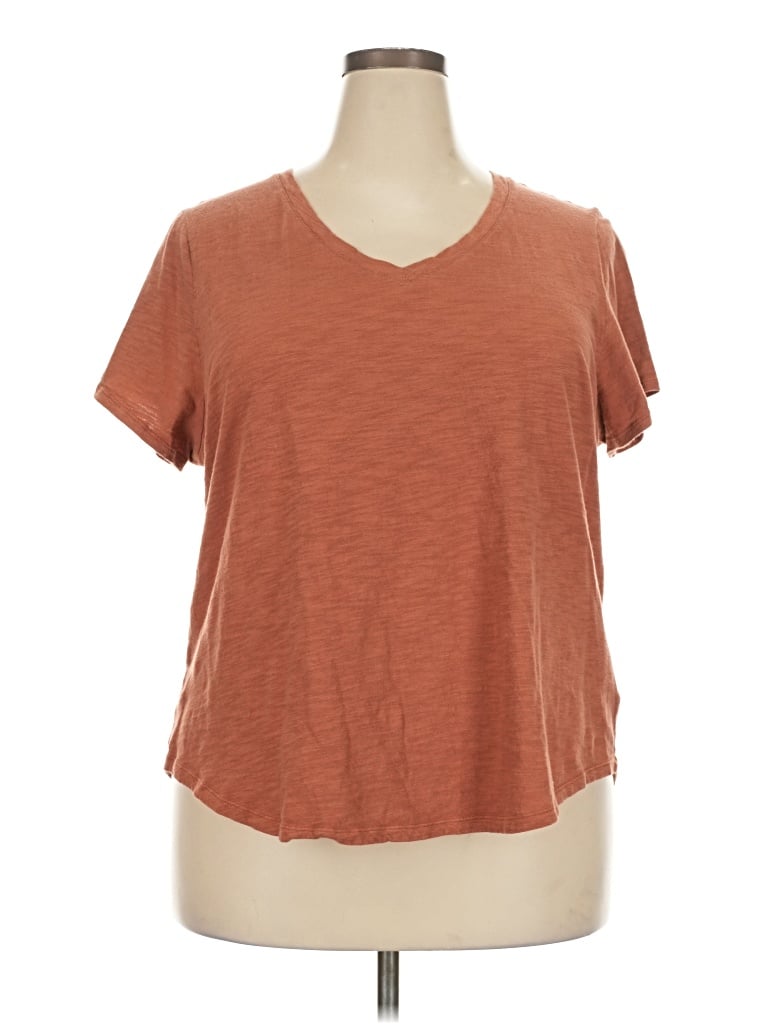 Pre-owned Old Navy Short Sleeve T-shirt In Brown