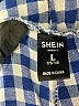 Shein Checkered-gingham Blue Casual Pants Size L - photo 7