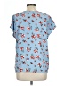 Hilary Radley 100% Polyester Blue Short Sleeve Blouse Size L - photo 2