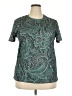 Unbranded Paisley Teal Short Sleeve Top Size XXL - photo 1